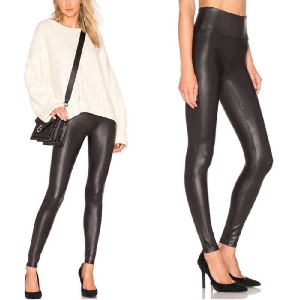Spanx Full Length Faux Leather Leggings